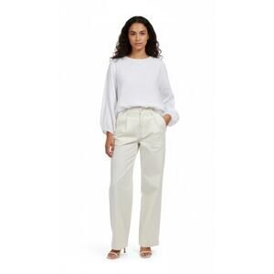 Alex Mill Straight Leg Pants in Off-White/Cream